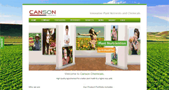 Desktop Screenshot of cansonchemicals.com