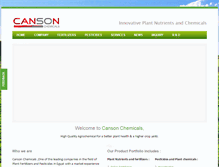 Tablet Screenshot of cansonchemicals.com